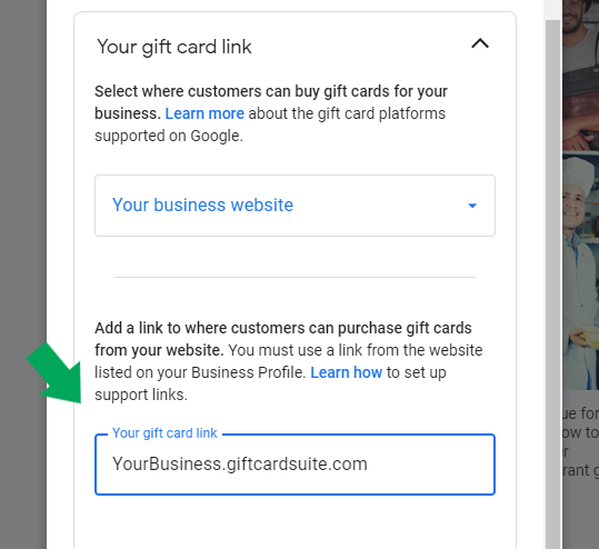 Gift Card Shop Link